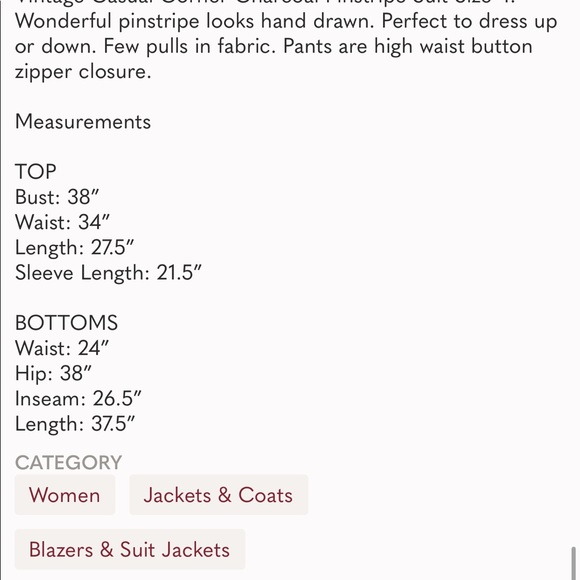 Charcoal striped suit - Picture 8 of 8